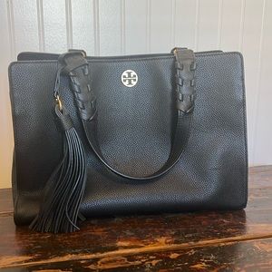 Tory Burch | Brooke Smooth Leather Satchel - Black
